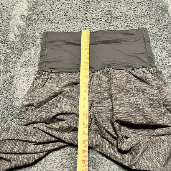 Lululemon Om Pants Womens 8 Fold Over Waist Gray Baggy - Picture 8 of 9